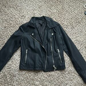 Black Faux Leather Jacket